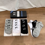 ถูกที่สุด!! Under Armour ถุงเท้ากีฬาแฟชั่น Unisex Sports Comfortable Socks（มี 5 คู่）