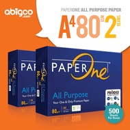 [Abigco] Paper One A4 Paper | 70/80gsm | 2 x 500sheets |