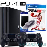 缺貨 NBA雙人同樂組【PS4主機】PS4 7218B PRO 雙手把組＋NBA 2K21＋原廠直立架【台中星光電玩】