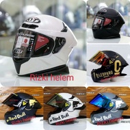 Helm Full Face Kyt Tt Course+Paket Ganteng Terlaris
