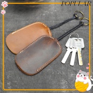 POPULAR Key Sleeve, With Hanging Rope Portable Key , Retro Crazy Horse Leather Key Holder