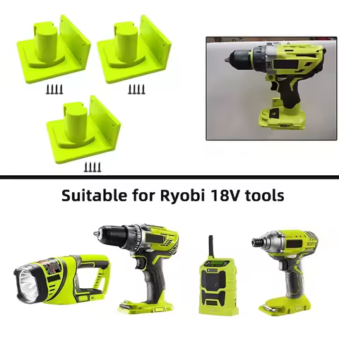 Tool Storage Rack for Ryobi 18V One+ Battery Tools, Wall Mount Storage Rack, Display Rack for Ryobi 
