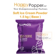 Happypopper Soft Ice Cream Powder Base Serbuk Tepung Aiskrim Susu 1.5 kg Premix Mix Halal 冰淇淋粉 1.5公斤