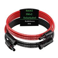 Solar Extension Cable , Solar Wire with Tool-Free Solar Connectors, Waterproof Solar Panel Extension