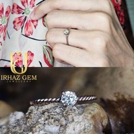 Diamond Ring For Her | Cincin Berlian | 9k Rose gold | Suasa