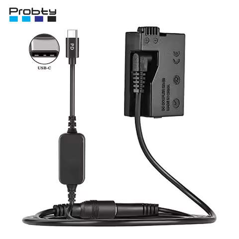 USB-C To ACK-E8 Power Adapter DR-E8 LP-E8 Dummy Battery For Canon EOS 550D 600D 650D 700D T2i T3i T4
