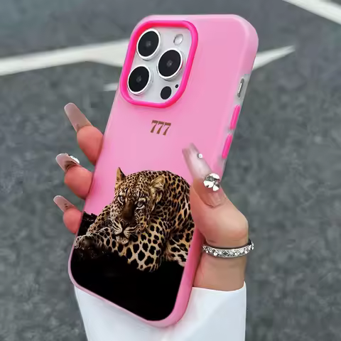 Cool Leopard Number 777 Design Phone Case For Xiaomi Redmi 14C 13C Redmi Note 15 Pro 5G 14 13 12 11 