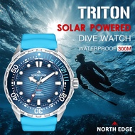 NORTH EDGE Stainless Steel Diving Solar Quartz Watch Ready Stock