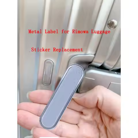 Metal Label Sticker for rimowa sticker logo Replacement Original Aluminum Logo Repair Suitcase Acces