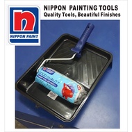 7" NIPPON PAINT Polyester Roller Handle End Cap Good Quality Refill Set Roda Cat Berus Penggelek Cat