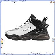 【 Ready Stock 36-46】Fashionable all-match men's high elastic sole sneakers LeBron James basketball s