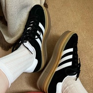 -ES- Adidas Gazelle Bold Retro Black Heightening White Caramel Sole Women's Shoes Casual IE0876