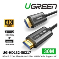 Ugreen UG-HD132-50217 30M Hdmi 2.0 Zinc Alloy Optical Fiber Cable - Ugreen 30m HDMI Cable - Fiber Optic HDMI Cable