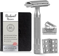 Rockwell Razors 6S Stainless Steel Adjustable Double Edge Safety Razor + 5 Swedish Stainless Steel R
