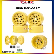 Ready Stock 4Pcs Velg Metal Beadlock 1.9 Scx10 Trx4 Rgt Velg Beadlock