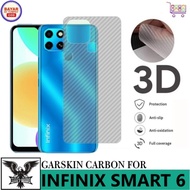 GARSKIN INFINIX SMART 6 / SMART 6 NFC SKIN HANDPHONE CARBON 3D ANTI