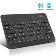 จอคอม Monitor Mini Wireless Keyboard Bluetooth Keyboard For ipad Phone Tablet Rubber keycaps Rechargeable keyboard For Android ios Windows 10inch white