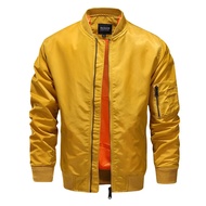YGTOF Spring Autumn MA1 Pilot Jacket Men Outdoor Fashion Baseball Jacket Large Size S-5XL Windbreake