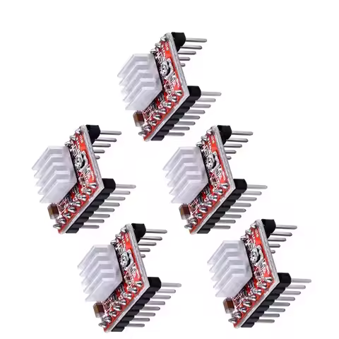 1/5pcs A4988 Driver Board 3D Printer Accessories Ramps 1.4 A4988 Stepper Motor Driver with Heat Sink