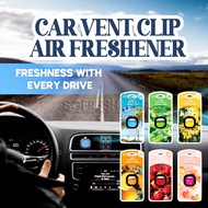(11.11 SALE) Car Air Freshener Fragrance Perfume Diffuser Scent Aroma Clip Vent Aircon Aromatherapy 
