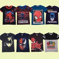 Qnk tshirt/BOY TSHIRT/KIDS TSHIRT 1-6Y/BAJU TSHIRT BUDAK LELAKI/superhero tshirt