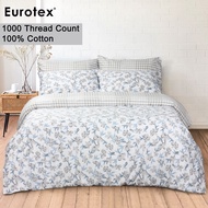 Eurotex 1000 Thread Count 100% Cotton Fitted Bedsheet Set / Bedset - Loft Living Bridgette