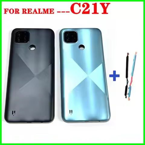 Back Battery Cover Glass Housing For Realme C21Y C21 Y Housing Glass Door Back Battery Back Cover Ca