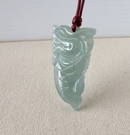 【獨占鰲頭】冰龍魚翡翠韓國蠟線項鍊*A02*招財、避邪、防小人