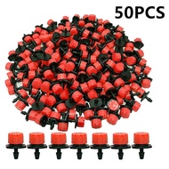 50/100PCS Adjustable Micro Drip Irrigation System Watering Sprinklers Anti-Clogging Emitter Dripper 