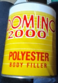 DOMINO 2000 POLYESTER BODY FILLER MASILYA SA BAKAL / KAHOY 1LITER OR 1GALLON