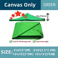 「Stock Ready In M’Sia」6x6 8x8 Canvas only market folding tent canopy / kanvas kanopi / kain kanopi k