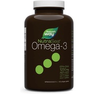 Nature's Way NutraSea Omega 3 Liquid Gels Supplement with Fish Oil – Fresh Mint Flavour – Heart & Br