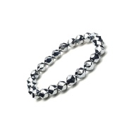 [Direct from Japan]OVER-9 Terahertz Ore Bracelet Star Cut 8mm, tested by official institution! Men Women's Power Stone Natural Stone Far Infrared Ray Authentic Guaranteed Gemstone Health Beauty Arm Shoulder Wrist Tiredness Healing [8mm 18cm].