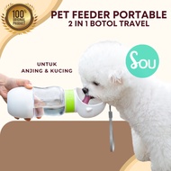 Pet Travel Water Bottle Water Bottle Drinking Bottle/Eating Dog Cat 2 in 1 Pet Travel Water Bottle D