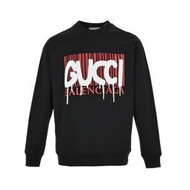 巴黎世家Balenciaga X Gucci聯名條碼印花長袖T恤 代購