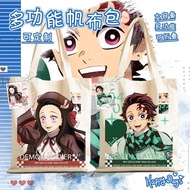 Demon Slayer/Tanjirou/Nezuko/Demon Slayer Tanjirou Nezuko Zenitsu Merchandise Shoulder Bag Canvas Ba
