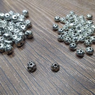 Silver Lotus Charm size 8mm