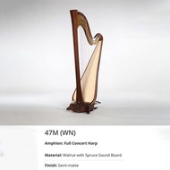 特惠價代購日本豎琴 Aoyama Pedal Harp 一手豎琴 二手豎琴 40 弦豎琴 40 strings (Amphion 47M(WN))