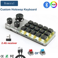 【Worth-Buy】 Numpad Programming Mechanical Knob Macropad Hot Swappable Keyboards Bluetooth Custom Rgb Keyboard For Gaming Photoshop Keypad