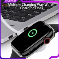 [Ft] Smart Watch Charger Magnetic Suction Sensitive Induction Not Hurt Battery Watch Charging Dock f