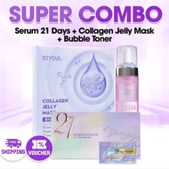 Super Combo 3 in 1 seyoul collagen mask + toner bubble + 21days Serum