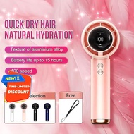 N68 5000mAh Mini Portable Fan 0-100 Wind Speed LED Digital Display Power Level Silent Handheld Feiy