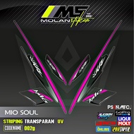 Decal Sticker Striping Variation Transparent Uv Mio Soul Carburetor 2006-2012 Mio Soul 115 Mio Soul 
