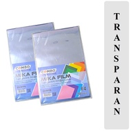 Mika Film Transparant Binding Cover / Mika Jilid Plastik F4 / Jilid Cover Bening Transparant F4 / Co