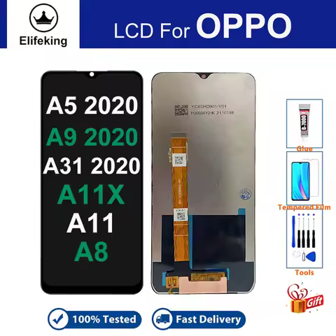 LCD For OPPO A5 2020 A9 A31 2020 Realme 5 5i 5S 6i C3 C3i A11 A11X A8 Display Screen Touch New Digit