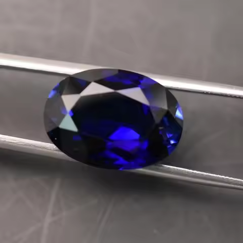 Natural Blue Sapphire Unheated Oval Faceted Cut 13x18mm 15.0ct Gemstone AAAA+ VVS Loose Gemstone For
