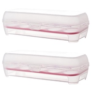 2pcs 10 Grid Plastic Egg Tray Practical Eggs Storage Rack Convenient Eggs Storage Container for Home