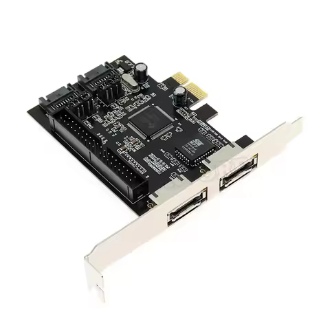 2 Port SATA IDE PCI E Adapter Card PCI E To SATA IDE ESATA X2 Combo Adapter Converter RAID Controlle