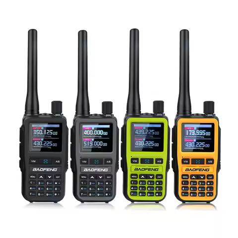 2PCS/Pack Baofeng UV-5R Mini Dual Band Two Way Radio 5W Air Band Rx Dual PTT VOX FM Radio Type-C Cha