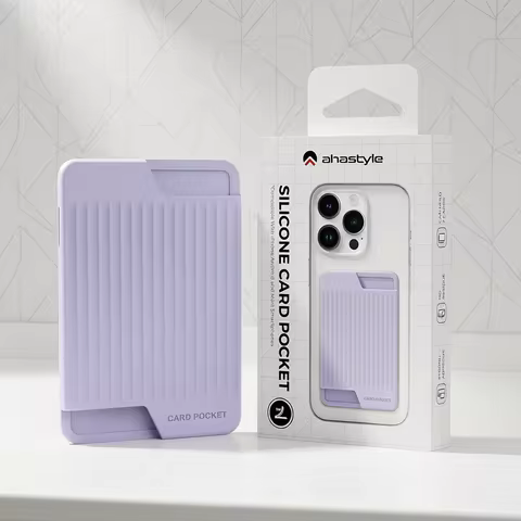 For IPhone Apple Huawei Samsung Phone Card Case Silicone Adhesive Back Sticker Convenient Storage Of